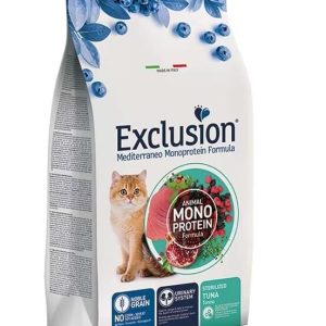 Exclusion Monoprotein Ton Balıklı ve Narlı Düşük Tahıllı Kısırlaştırılmış Kedi Maması 1