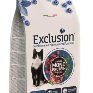 Exclusion Monoprotein Ton Balıklı ve Narlı Düşük Tahıllı Kısırlaştırılmış Kedi Maması 12 Kg