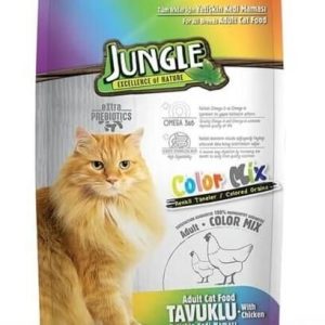 Jungle Color Mix Tavuklu Kedi Maması 15 kg