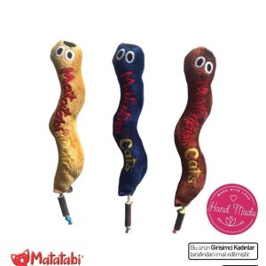 Matatabi Cats Worm Solucan Şeklinde Küçük Boy Kedi Oyuncağı