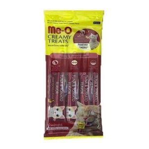 Me-O Creamy Treats Ton Balıklı Ve Domatesli Kedi Ödülü (4x15gr)