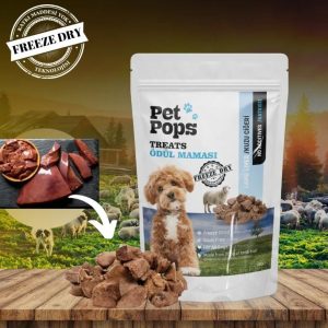 Pet Pops Freeze-Dried Kuzu Ciğeri Köpek Ödülü  40 Gr