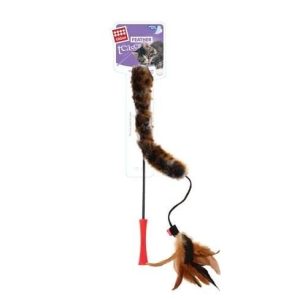 Gigwi 7014 Feather Teaser Kedi Oltası Kuyruklu Doğal Tüy