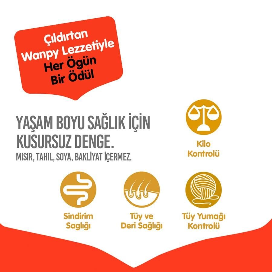 Wanpy Tahılsız Ton Balıklı Yetişkin Kedi Maması 1,5 Kg - Görsel 3